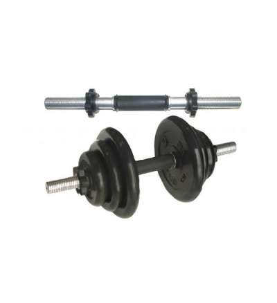 Гриф гантельный "Barbell" d 30 мм обрезиненная ручка/гайка Кетлера L370 мм Гриф гантельный "Barbell" d 30 мм обрезиненная ручка/гайка Кетлера L370 мм
