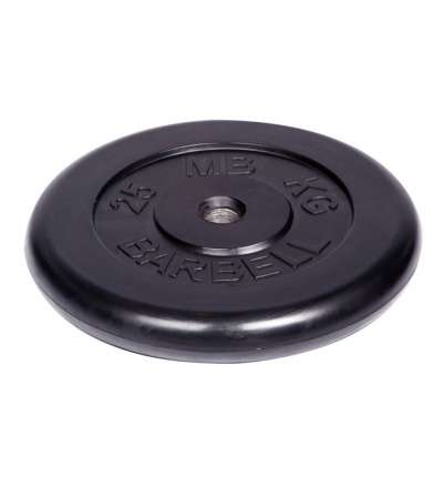 Диск обрезиненный "Barbell" d 31 мм чёрный 25,0 кг Диск обрезиненный "Barbell" d 31 мм чёрный 25,0 кг