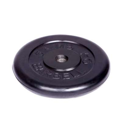 Диск обрезиненный "Barbell" d 31 мм чёрный 5,0 кг Диск обрезиненный "Barbell" d 31 мм чёрный 5,0 кг