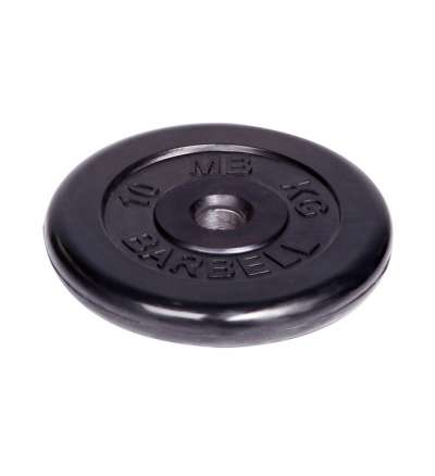 Диск обрезиненный "Barbell" d 51 мм чёрный 10,0 кг Диск обрезиненный "Barbell" d 51 мм чёрный 10,0 кг