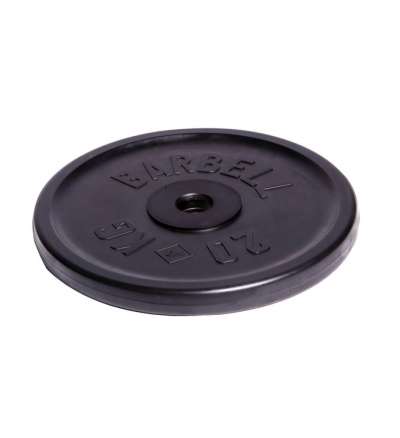 Диск олимпийский "Barbell" d 51 мм чёрный 20,0 кг Диск олимпийский "Barbell" d 51 мм чёрный 20,0 кг