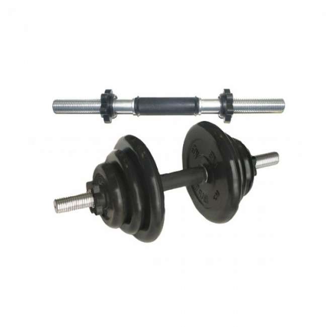 Гриф гантельный "Barbell" d 30 мм обрезиненная ручка/гайка Кетлера L370 мм Гриф гантельный "Barbell" d 30 мм обрезиненная ручка/гайка Кетлера L370 мм
