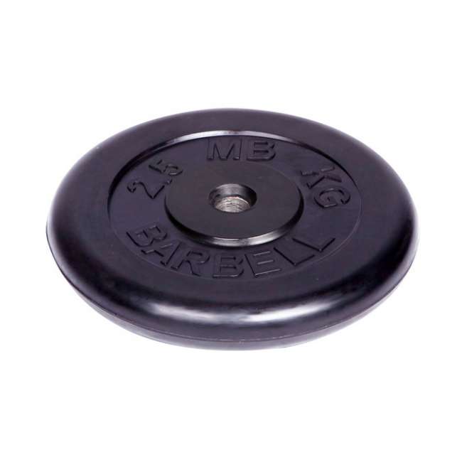 Диск обрезиненный "Barbell" d 31 мм чёрный 2,5 кг