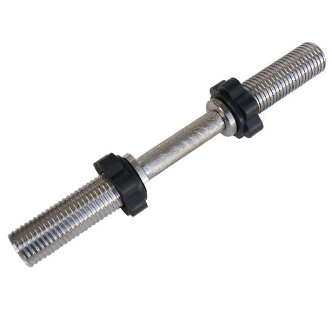 Гриф гантельный "Barbell" d 50 мм металлическая ручка плавающая, замок/гайка L 390 мм Гриф гантельный "Barbell" d 50 мм металлическая ручка плавающая, замок/гайка L 390 мм