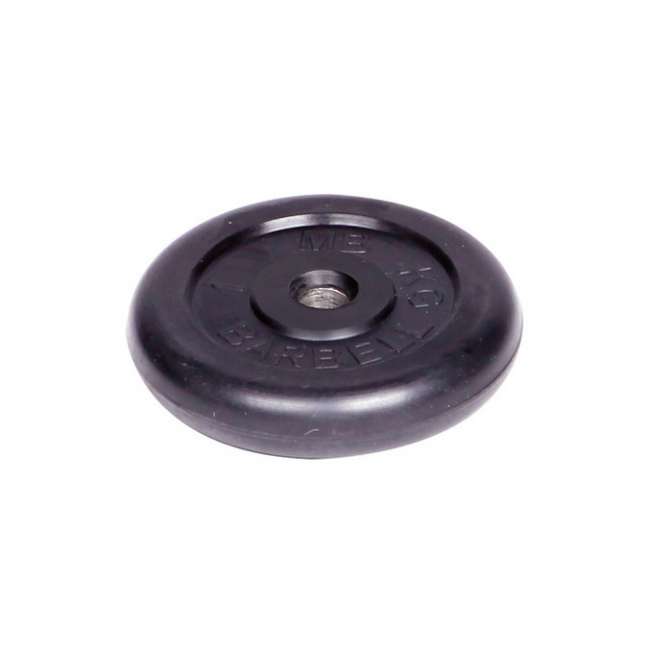 Диск обрезиненный "Barbell" d 31 мм чёрный 1,0 кг Диск обрезиненный "Barbell" d 31 мм чёрный 1,0 кг