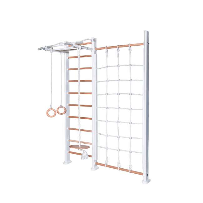 ДСК PERFETTO SPORT "Scala in legno con rete" bianco-naturale PS-125 ДСК PERFETTO SPORT "Scala in legno con rete" bianco-naturale PS-125