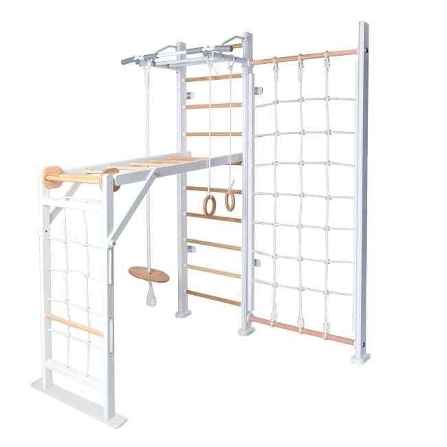 ДСК PERFETTO SPORT "Scala in legno con rete 2" bianco-naturale PS-131 ДСК PERFETTO SPORT "Scala in legno con rete 2" bianco-naturale PS-131